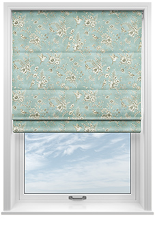 Finch Toile, Eau de Nil - Roman Blind